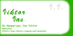 viktor vas business card